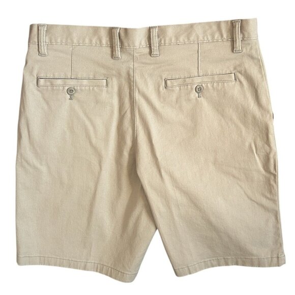 Amazon Essentials Classic-Fit Chino Short Khaki Cotton Stretch 9" Inseam 34W - Picture 5 of 11